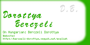 dorottya berczeli business card